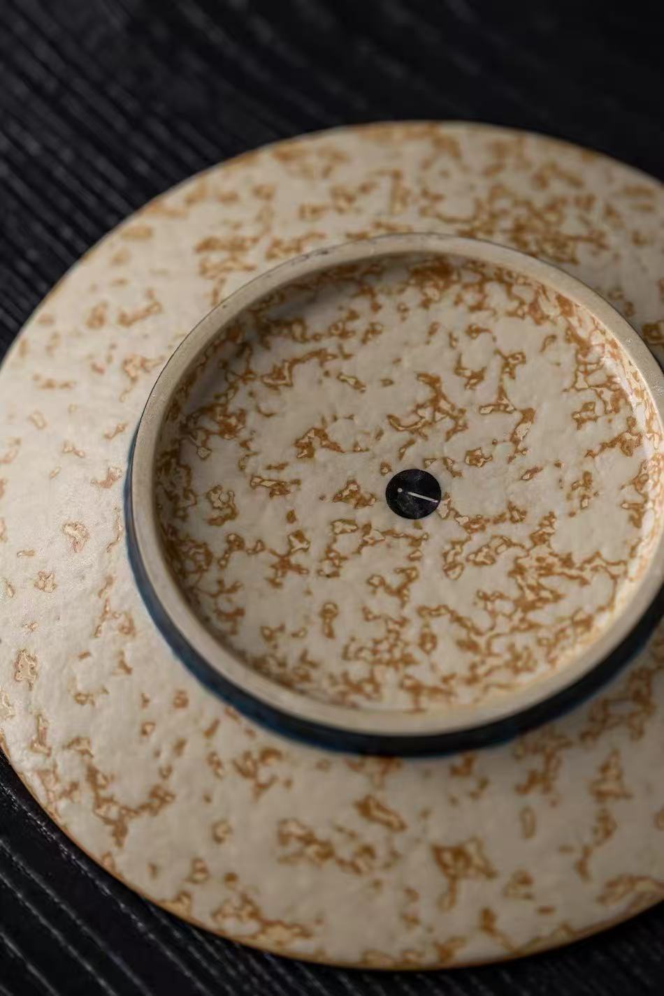 Hand-painted gold coffee cup