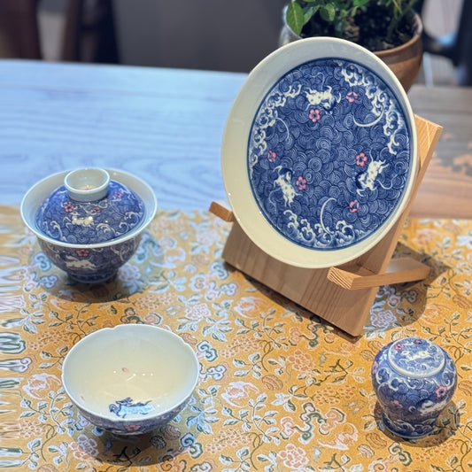 Qing-style Blue-and-white Porcelain With Sea-deer Motifs