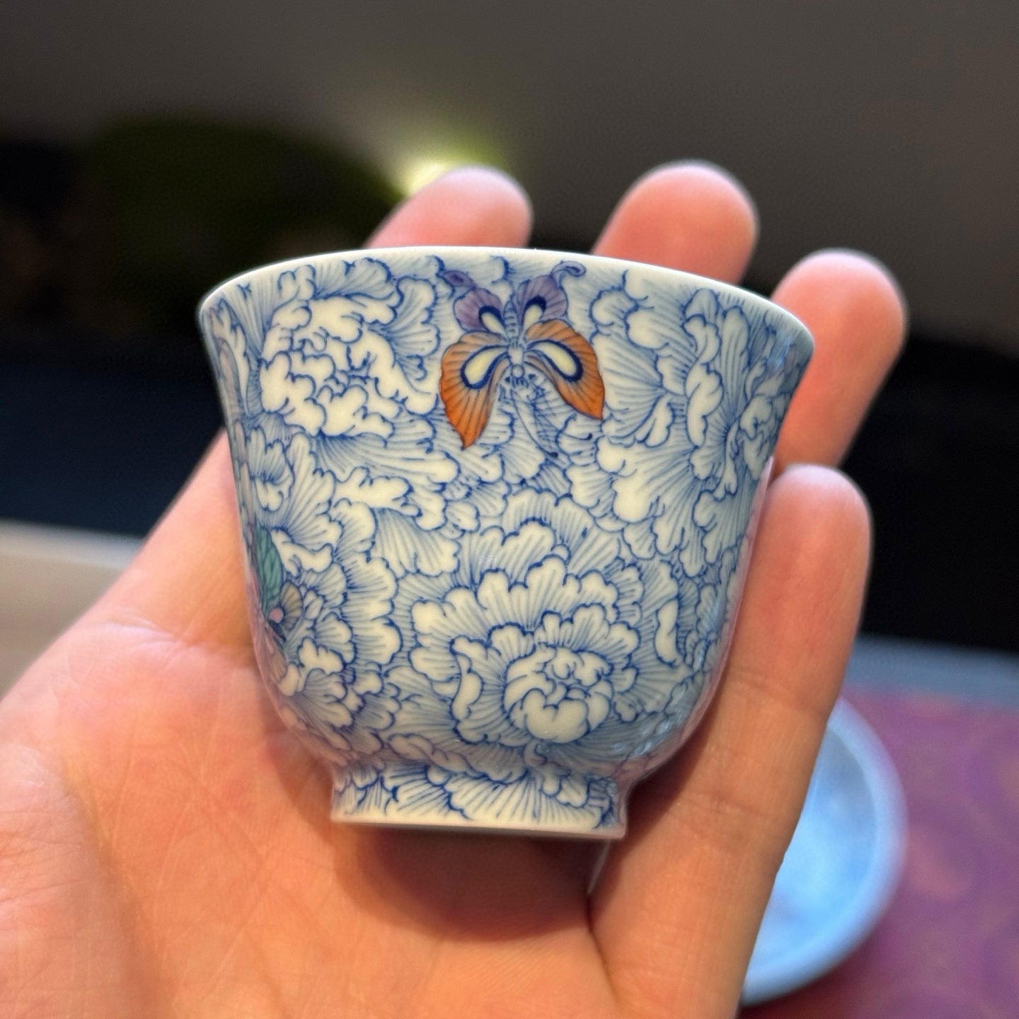 Doucai 'Peony and Butterfly Romance' Porcelain