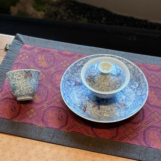 Doucai 'Peony and Butterfly Romance' Porcelain