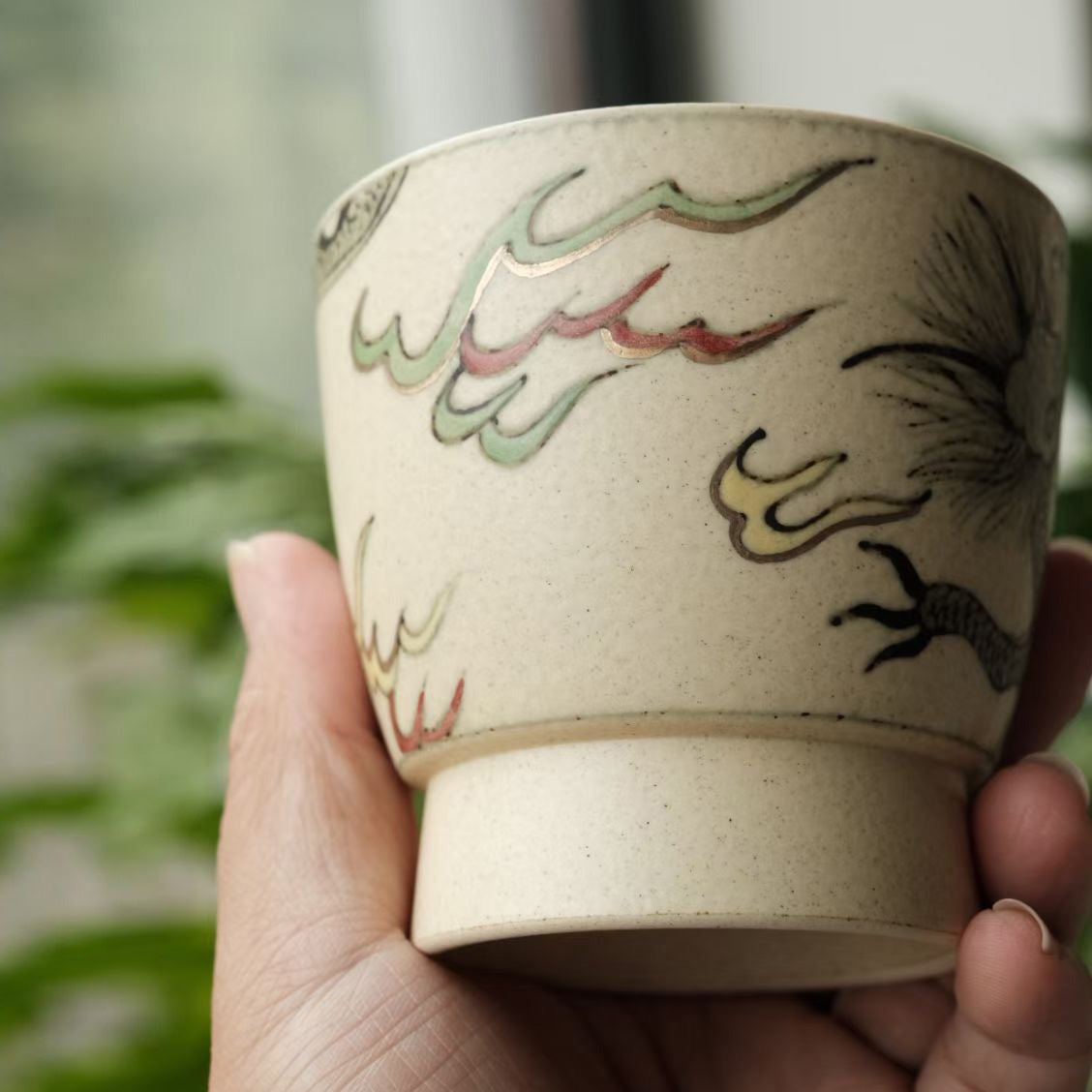 Wucai Dragon Coffee Cup